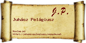 Juhász Pelágiusz névjegykártya